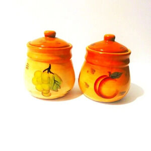 Set of 2 Alco Industries Jar w/Lid Containers